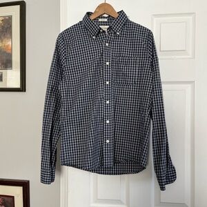 Abercrombie and Fitch blue grey moose button down